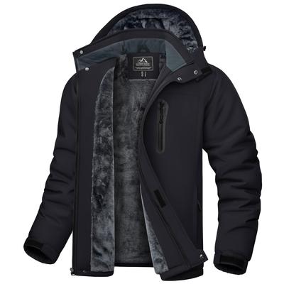 Forro Polar de Montaña para Clima Frío Agua Exterior Cortavientos Softshell Snowboard Trabajo Para Negro JP 2XL [KEFITEVD] Ropa de Hombre, Parka, Forro, Militar,