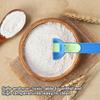 Ergonomic Long Handle Funnel Scooper Protein Powder Measuring Sliding Spoon Kitchen Accessories for Fitness Enthusiasts