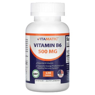 Vitamatic, Vitamine B6, 500mg, 120 comprimés