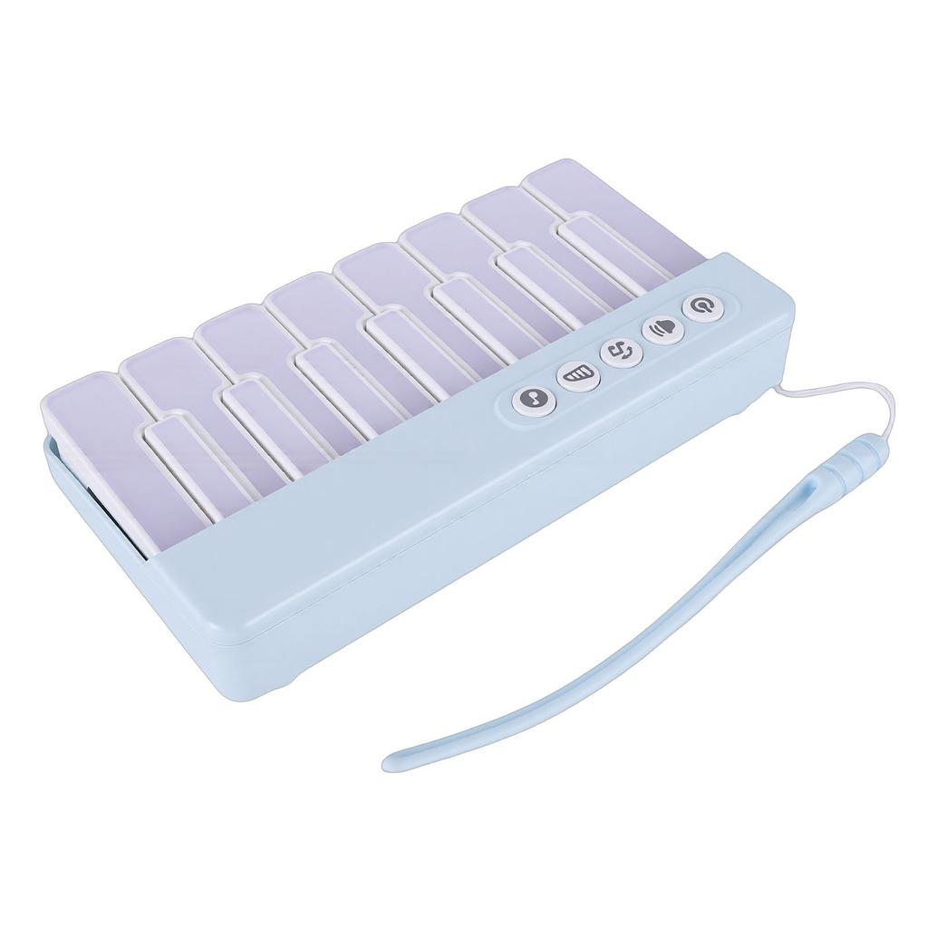 Mini Keyboard Piano Toy with Colorful Lights Toddler Pocket Travel Piano Keyboard Portable Musical Instrument Toy