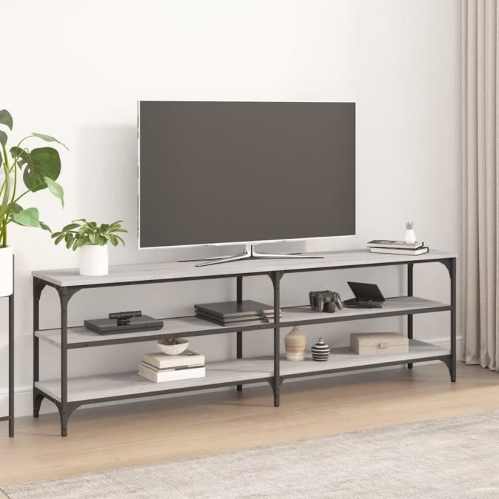 VidaXL Meuble TV sonoma gris 160x30x50 cm bois d'ingénierie 826752