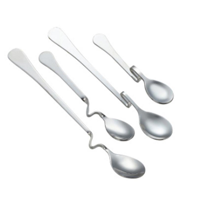 3 Edelstahl-Löffel Mit Extra Langem Griff - Perfekt Für Kaffee, Eis & Cocktails