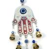 Hamsa Hand Fatima Hand Wind Chimes Good Lucky Hamsa Hanging Pendant  Outdoor Garden