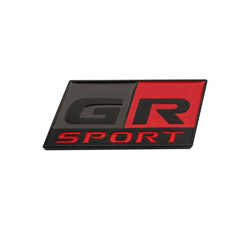 Car Styling GR SPORT Emblem Sticker Badge 3D Metal Decal For Toyotas Supra GR YARiS RS REIZ COROLLA Camry VIOS Car Styling