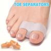 Soft Silicone Toe Separators Adjustable Bunion Relief Corrector for Women Men Reusable Pain Relief Comfortable Foot Care Tool