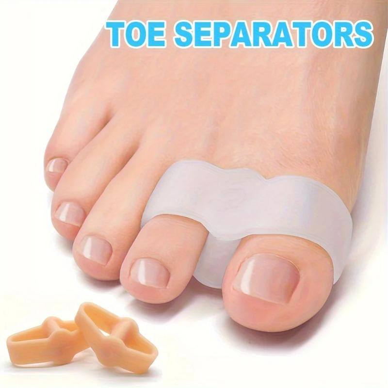 Soft Silicone Toe Separators Adjustable Bunion Relief Corrector for Women Men Reusable Pain Relief Comfortable Foot Care Tool