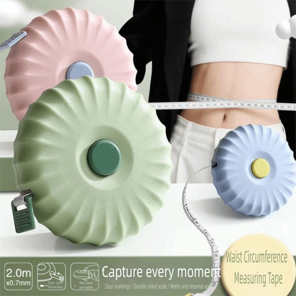 One Click Rebound Soft Leather Ruler Multifunctional Clothing Tailor Ruler  Clothing Tailor