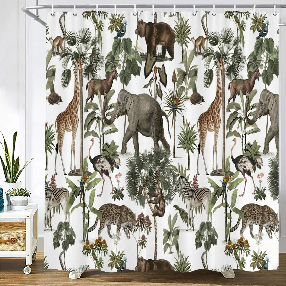 

Chinese Style Flower Bird Shower Curtains Waterproof Bathroom Curtain 3d Printed Fabric With Hooks Decoration Shower Curtain W90xH180cm