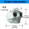 Halloween Prank Toy Soft Silicone Skull With Exploding Eyeballs And Worms Stress Relief Gadget Squeeze Skull Toys