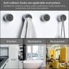 4PCS Bathroom Towel Storage Sucker Racks Wall Mounted Self Adhesive Plug Holder Hooks Round Kitchen Dishcloth Hanger Clip Organizer