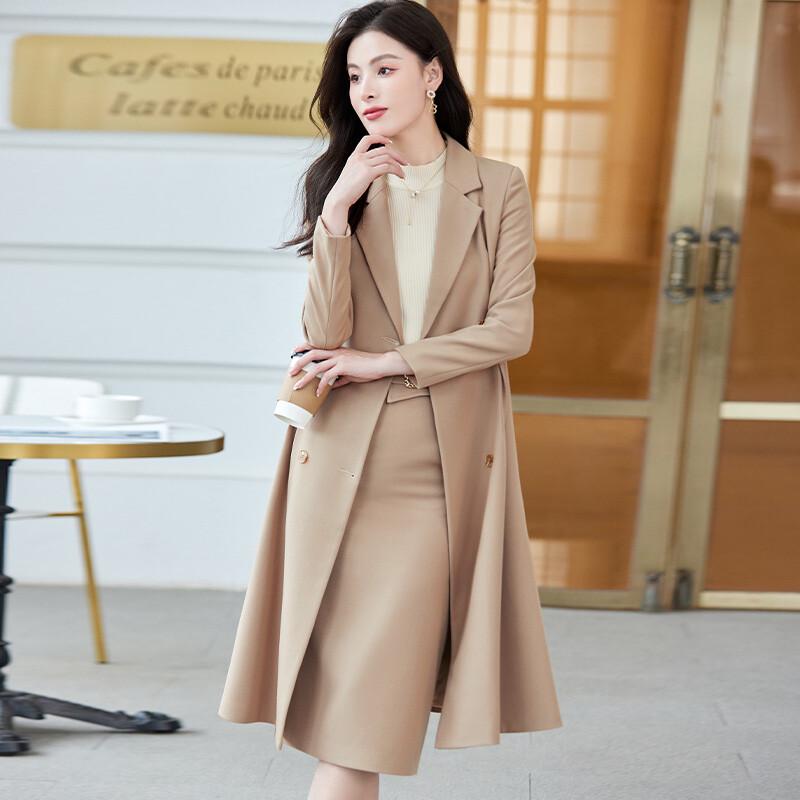 Women's Professional Mid-Length Trench Coat