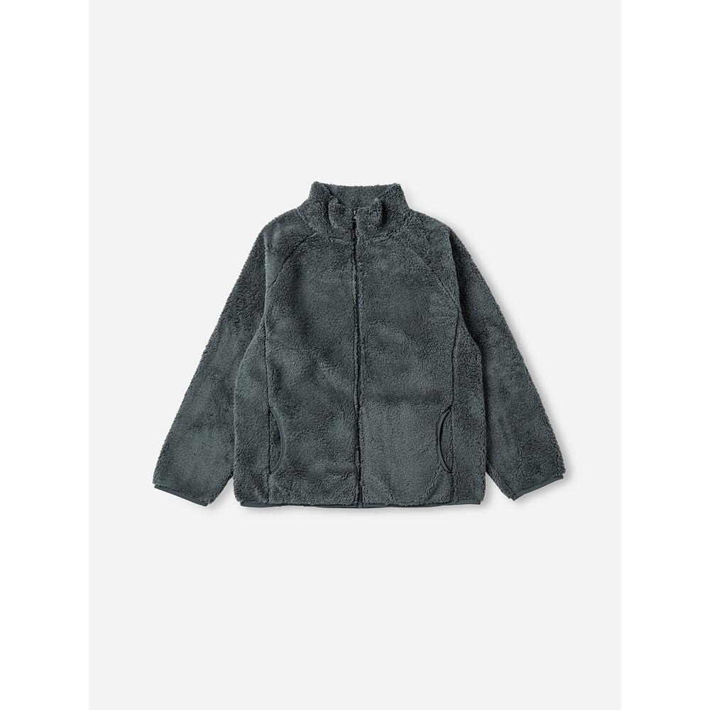 

Daiso [обычный] Пушистый флисовый лонгслив на молнии L Черный Серый