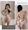 Playful Bunny Girl Lace Nightgown: Seductive, Slimming, Open Crotch, See-Through Women's Lingerie Set