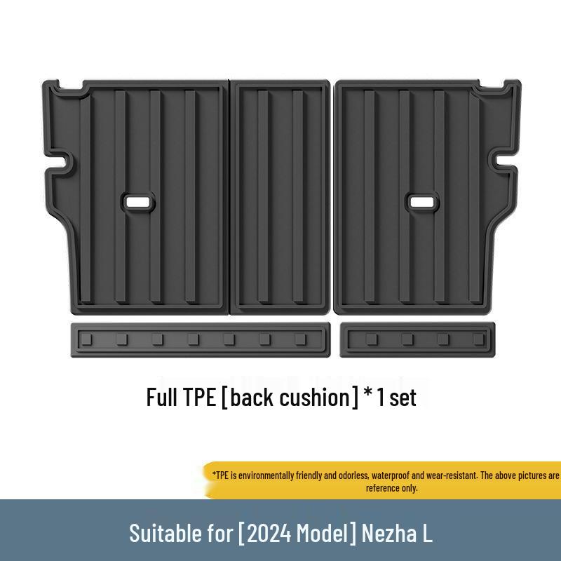 Custom All-TPE Floor Mats for 24 Nezha L Car Models, Including Trunk and Seat Backrest Mats.