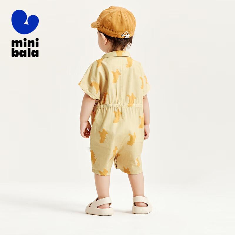 Mini Balabala Baby Unisex Summer Workwear Romper 90