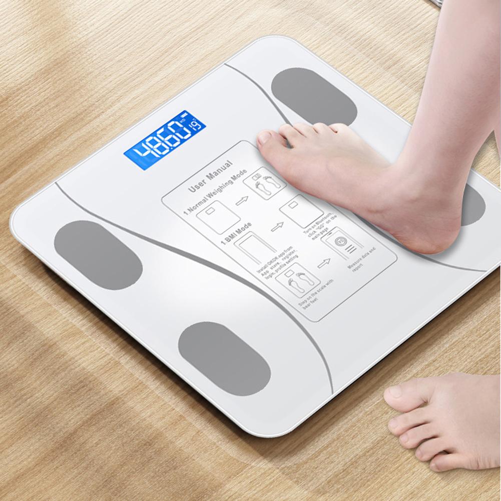 Bluetooth Smart Body Scale Wireless Digital Bathroom Scales Body Weight Scale LED Electronic Weighing BMI Composition Analyzer