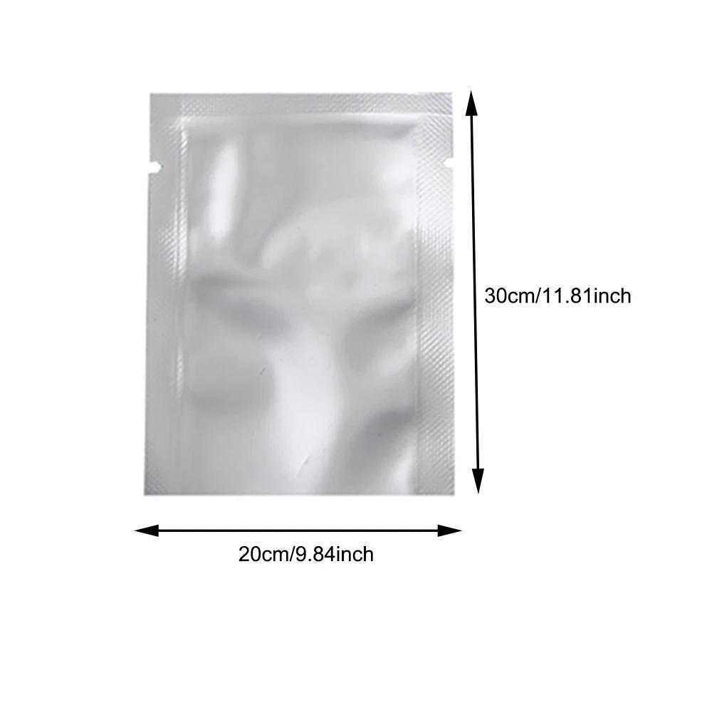 10-200pcs Vacuum Sealing Foil Bags Silver for Storage, Heat Sealable Aluminum Foil Pouches, Vacuum Bag for Coffee, Spices,Powder