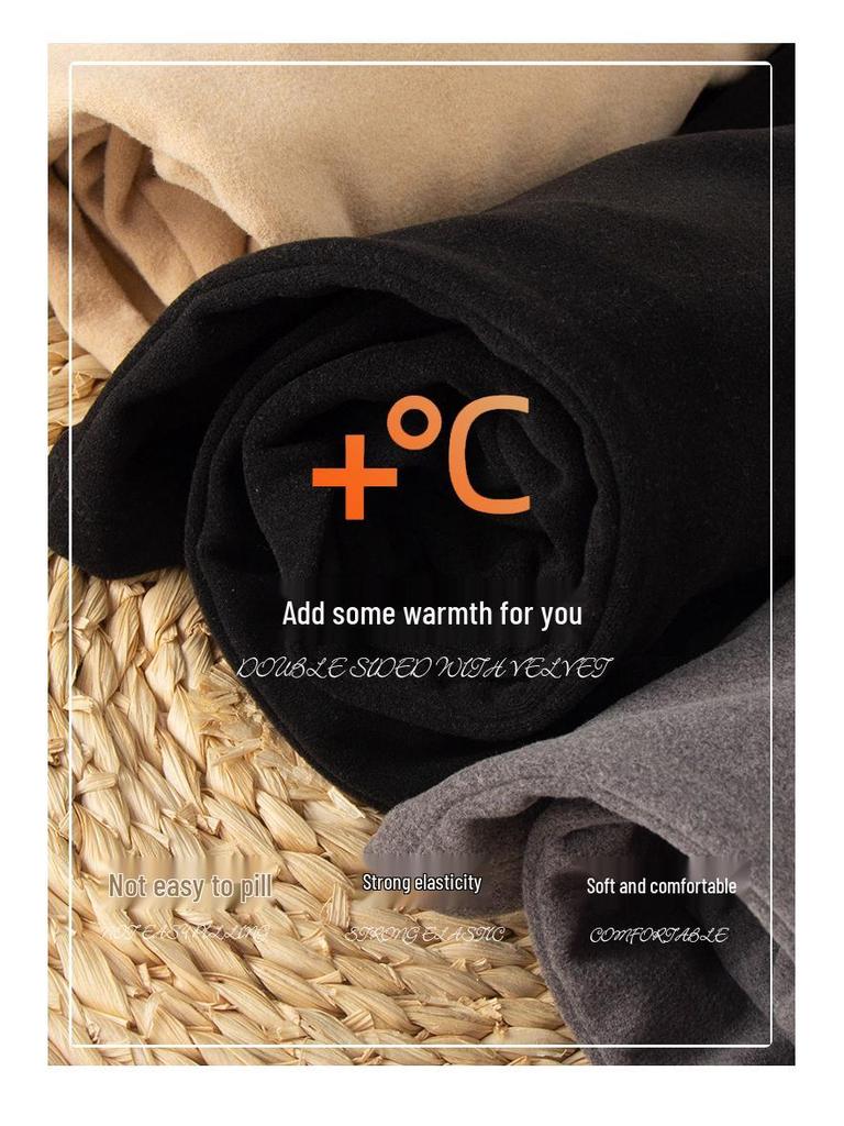 Damen Slim Fit Rippstrick Langarmtop - Fleecegefütterter Rundhalsausschnitt für Herbst/Winter 2024