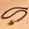 Tiger Eye, Obsidian & Amethyst Pendant Necklace – 16MM for Men