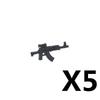 Military Soldiers Figures Weapons Building Blocks Accessories Two-color Guns Assault Sniper Rifles AK74 Rocket Launcher Toy Gift