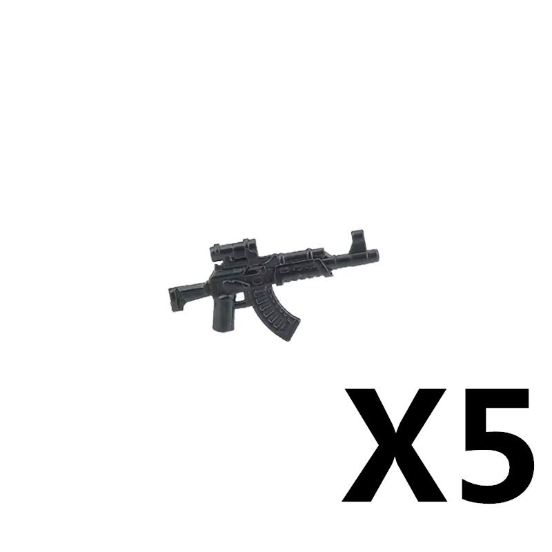 Military Soldiers Figures Weapons Building Blocks Accessories Two-color Guns Assault Sniper Rifles AK74 Rocket Launcher Toy Gift