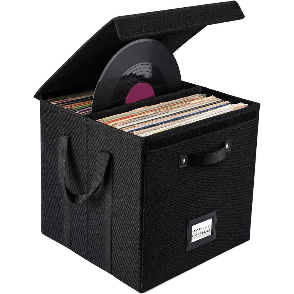 

Record Storage Box LP Album Organizer Home Decor Record Collection Dust And Damage Protection Easy Access Storage China Mainland