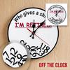 Fun Retirement Wall Clock Novelty Gift for Retiring Men Women Home Decor