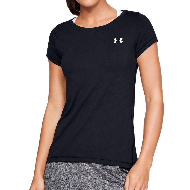Under Armour Set In Sleeve T Shirt Women's Black 1328964-001