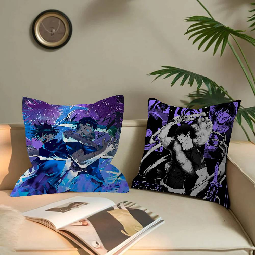 Fushiguro Megumi Pillow Anime Pillow Sofa Bed Head Pillow Cover Cushion Cover 45X45 Cm Fashion
