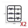 Military Building Blocks Solider Figures Weapons Camouflage Guns RPG Equipment Package Shields EOD M1919A4 Roadblock Mini Bricks