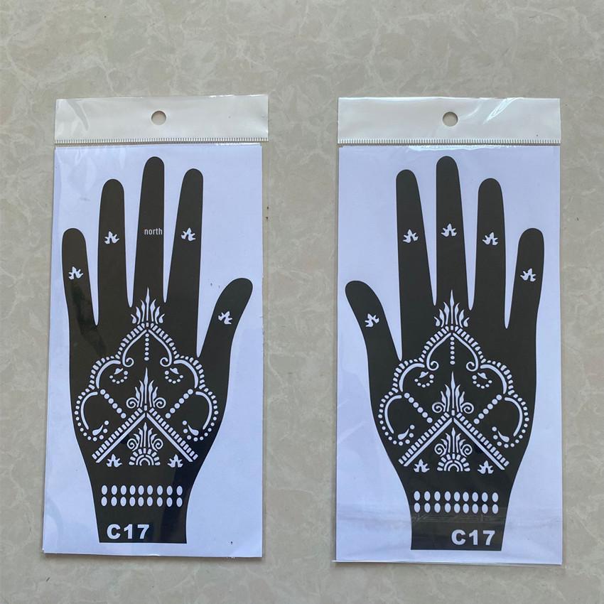 Dark Hand Tattoo Stickers: Original, Beautiful Hand-Shaped Temporary Tattoo Templates
