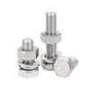 GUWANJI 304 Stainless Steel Hex Head Bolt, Nut & Washer Set