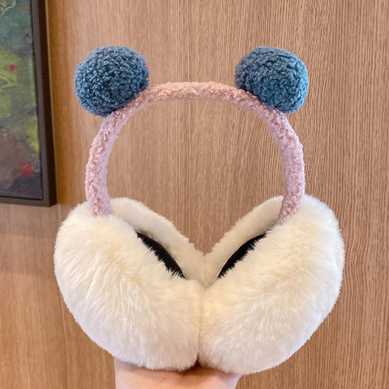 Winter Women's Earmuffs Keep Warm Korean Cute Version of Teddy Bear Cartoon Earmuffs Kids Adults Plush Extra Thick Ear Muffs