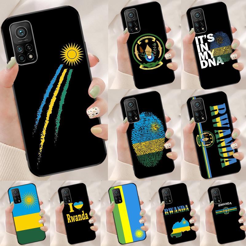 Rwanda Flag Coat Of Arms Cover For Xiaomi 14T 11T 12T 13T Pro 13 14 15 Ultra POCO X7 Pro X3 X5 X6 F5 F6 M6 Pro Case