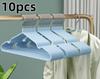 10 Non-slip Coated Metal Suit Hangers Heavy Duty Hangers Metal Shirt Hangers Traless Simple Hangers Multifunctional Hangers