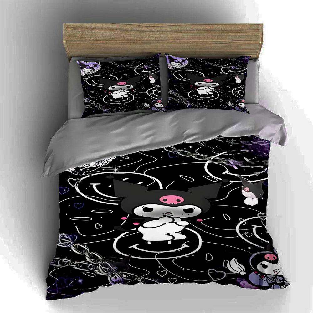 Cute Gothic Characters Bedding Duvet Cover Sets Duvet Covers Pillowcases Gifts (1 * Duvet Cover 2 * Pillowcases, Without Duvet Insert)