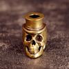 Hatted Skull Head Brass Knife Beads EDC DIY Woven Bracelets Lanyard Pendants Accessories Outdoor Tool Hangings Charms