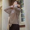 Women's Artistic Striped Long Sleeve Sweatshirt - Spring/Autumn Casual Loose Fit Round Neck Top