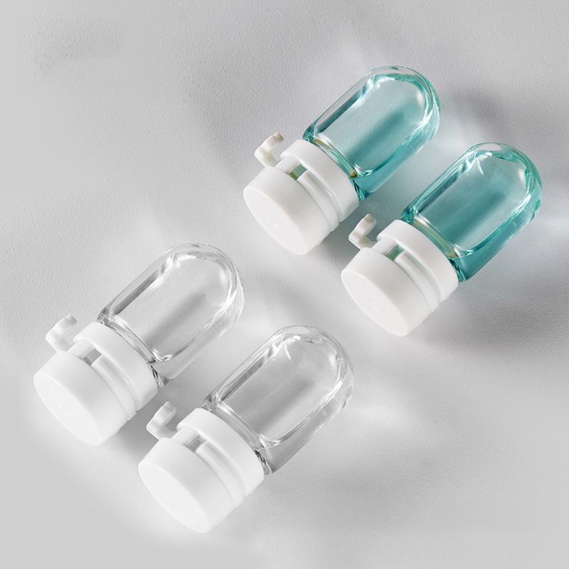 

10 шт. Мини-стеклянные флаконы для снятия макияжа 1,5 мл Дорожные пробники Эссенция эфирного масла Жидкость Косметика для ухода за кожей Пустые флаконы