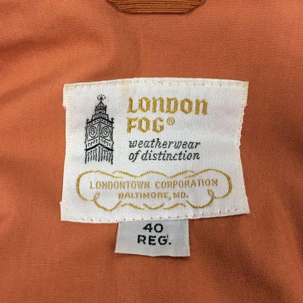 70s-80s London Fog by Reeves Swing Top Jacket Size 40 Orange Men M-L(USED)