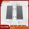 OTOM Motorcycle Left Right Radiator Engine Cooler Aluminium Cooling For KTM SXF XCF SMR HUSQVARNA FC FS 250 350 450 2007-2015