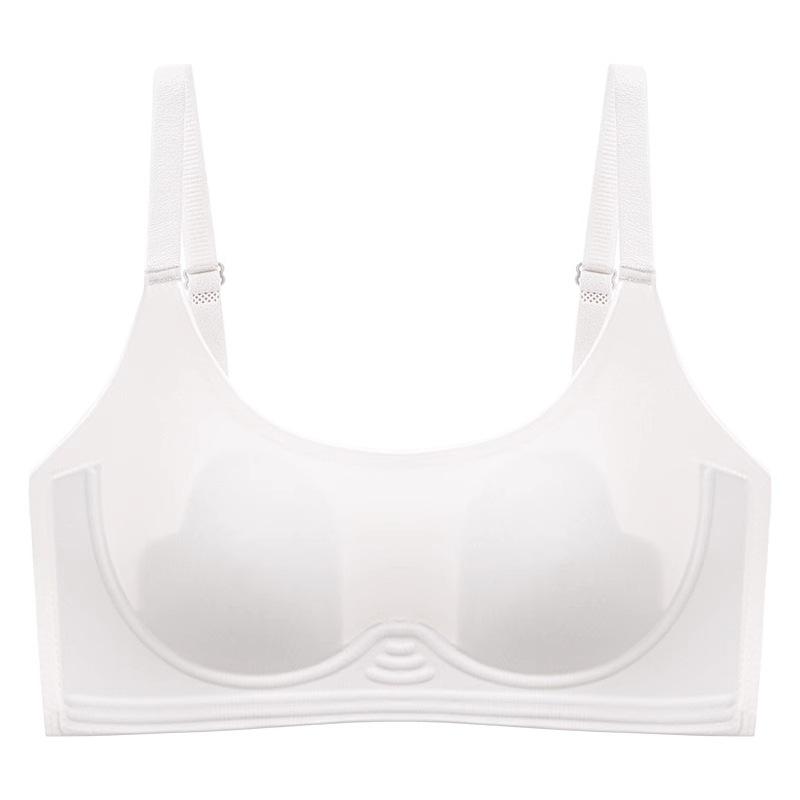 Langsha seamless underwear women s summer ultra-thin bra ice silk breathable cool breathable tube top gathers beautiful back underwear women S (32/70ABC) шампанского