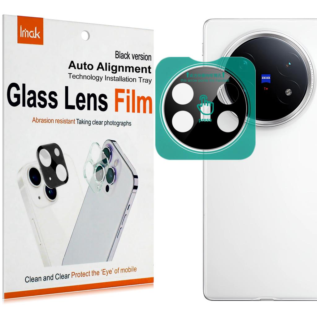 For Vivo X Fold5 5G Glass IMAK High Definition Glass Lens Film Black Version