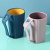 Household Bathroom Washing Cup Durable Tooth Brushing Cups Simple Toothbrush Cup With Handle Bathroom Accessories