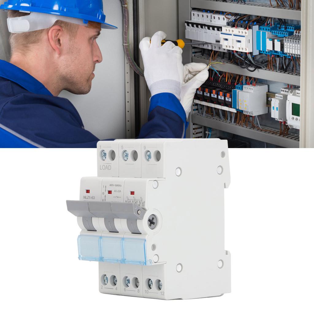  დენის მექანიკური გადამრთველი DIN Rail Mount 3P Interlock ამომრთველი იზოლირებული გადამრთველი 400VA