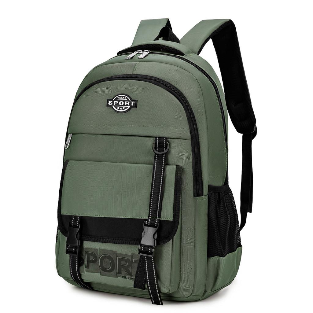 Business Oxford Canvas Backpack With Letter Printing Design For Commuters Daily