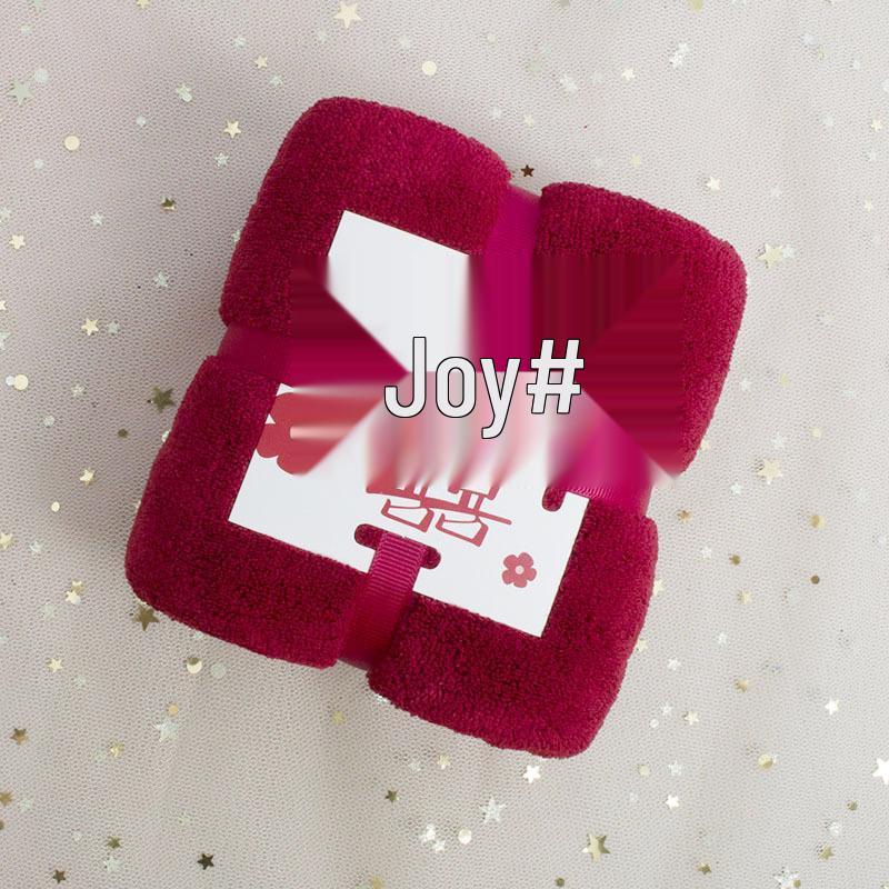 Coral Fleece Towel - Love Card Wedding, Housewarming, Birthday Gift, or Daily Necessity