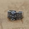 Retro Taotie Ring For Men Chinese Mythology Open Ring Unisex Handmade Jewelry Designer Gift Lover Accessories