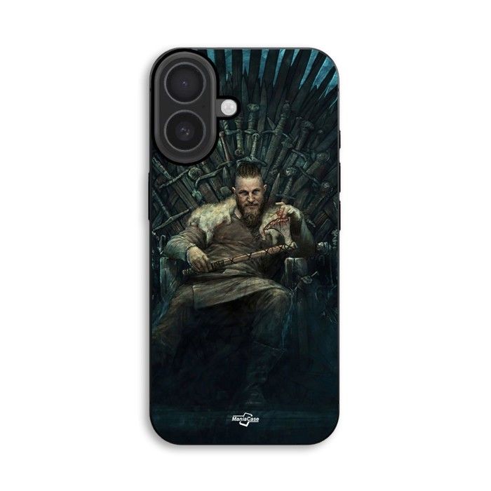 Hülle Für iPhone 18 Wikinger Ragnar Lothbrok Eiserner Thron Game of Thrones Maniacase schwarz