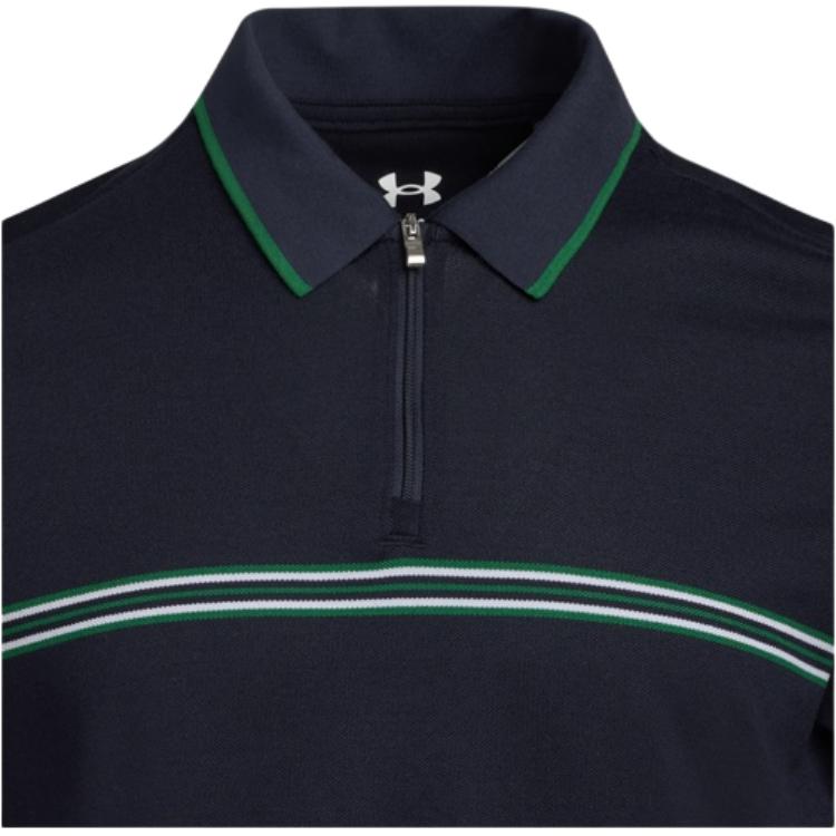 Under Armour Outdoor Series Premier Golf Sport Simple Comfortable Short Sleeve Polo Shirt Men Tops Cosmic-Blue 6000395-469